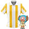 Bandai Maglietta One Piece Chopper Cosplay a Righe Stile Anime Hawaii, T-Shirt Estiva Sportiva per Uomo, Abbigliamento per Bambini, Tee Y2k per Donna
