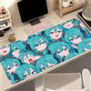 Bandai Tappetino per tastiera, tappetino per mouse, laptop, Virtual Diva H-Hatsune Miku Anime, tappetino per mouse grande, accessori per ufficio, tappetini per mouse morbidi per ragazze carine
