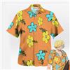Bandai Maglietta One Piece Sanji Egghead, Camicia Hawaiana Floreale con Bottoni, Cosplay Estivo, T-Shirt da Uomo, Abbigliamento per Bambini, Tee Y2k da Donna