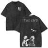 Bandai T-shirt Stampata Anime Attack on Titan Eren Mikasa 2026, T-shirt Lavata Unisex di Alta Qualità in Cotone Vintage