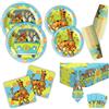 Hasbro Decorazioni per Feste di Compleanno per Cani, Stoviglie Usa e Getta, Tovaglia, Piatti, Bicchieri, Tovaglioli a Tema Cane, Articoli per Baby Shower e Feste per Bambini