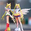Bandai Nuova Action Figure Anime Sailor Moon Tsukino da 23 cm con Ali, Giocattolo Decorativo per Torte, Modello in PVC, Regalo per Bambine