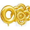 TAKARA TOMY 2/5 Pezzi Palloncini Dorati a Forma di Cerchio, Palloncini in Foil per Elio, Decorazioni per Feste di Compleanno Sonic, Palloncini ad Aria