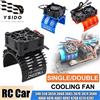 YSIDO Dissipatore di Calore per Motore RC 30/36/40-42mm con Ventola di Raffreddamento Singola/Doppia per Motori 540 550 3650 3660 4068 4082 per Auto RC 1/7 1/8 1/10 1/12