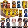Bandai Set di 9 Figurine Anime Naruto da 8cm, Scatola Misteriosa Casuale, Modellini di Haruno Sakura, Kakashi, Sasuke, Regalo di Compleanno e Natale