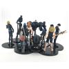 Bandai Set di 9 Statuette Anime One Piece in Nero e Oro, Modelli di Luffy, Zoro, Sanji, Nami, Brook, Collezione di Action Figure, Giocattoli da Regalo