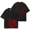 Bandai T-shirt stampata Jujutsu Kaisen CHOSO 2026 da uomo e da donna, T-shirt lavata in cotone vintage di alta qualità, Top Y2K