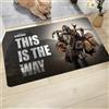 BEAST KINGDOM 1 tappetino in poliestere The Mandalorian Welcome Doormat, tappetini antiscivolo per il bagno, perfetti per l'ingresso di casa, la camera da letto e il bagno.