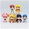 Bandai Action Figure Anime Sailor Moon, Statuette di Sailor Mars, Jupiter, Mercurio, Venere, Giocattolo da Collezione, Regalo per le Feste
