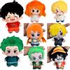 kayou Nuovo 2026 Anime One Piece Peluche Luffy Roronoa Zoro Sanji Nami Ace Nico Robin Sabo Law Ciondolo Borsa Peluche Bambola Carina Giocattolo Regalo
