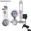 ZRDR Kit Regolatore CO2 per Acquario AC100-240V con Contatore Bolle, Elettrovalvola e Sistema di Reazione CO2 per Vasche di Pesci, Valvola Riduttrice di Pressione CO2