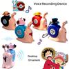Bandai Portachiavi One Piece Den Den Snail Mushi con Registrazione Vocale, Ciondolo Sonoro Carino, Registrabile, Charm per Borsa per Studenti e Coppie, Regalo Creativo
