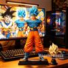 Bandai Statuetta Anime Dragon Ball 31,5cm/12,4in, Goku Super Saiyan Blue, Action Figure in PVC, Modellino da Collezione, Giocattolo Regalo