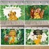 BEAST KINGDOM Sfondo per Festa di Compleanno a Tema Il Re Leone Simba, Decorazioni per Primo Compleanno Bambini, Baby Shower, Tema Safari nella Giungla