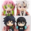 Bandai Action Figure Demon Slayer - Modellino Kawaii Q Ver. da Collezione con Muichiro, Kanroji Mitsuri, Shinazugawa e Sanemi