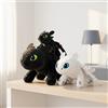 Bandai Peluche Drago Bianco, Cuscino a Forma di Animale Anime, Morbido Drago Cartone Animato, Bambola di Peluche Abbracciabile Grande, Regalo Kawaii