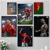 bilibili C-Cristiano R-Ronaldo Poster autoadesivo in carta impermeabile, decorazione da parete per caffetteria, bar, camera