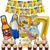TAKARA TOMY Personaggi dei Simpson, Decorazioni per Feste di Compleanno, Palloncini, Striscioni, Decorazioni per Torte, Regali per Baby Shower, Giocattoli