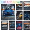 rastar Poster e stampe senza cornice, moderne, della collezione di auto sportive di lusso BMW-M4, stampe su tela, immagini artistiche da parete per il soggiorno