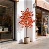 Kmitang Albero di Acero Artificiale Grande 70cm-140cm, Piante Finte di Acero Giapponese, Rami di Acero Rosso in Plastica per Decorazione Casa e Giardino