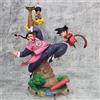 Bandai Statuette Anime Dragon Ball da 28cm, Figurina di Goku, Serie Tao Pai Pai Vs Son Goku, Action Figure della Torre di Karin, Giocattoli da Collezione