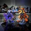 Bandai Statuetta Anime Naruto Shippuden 22cm, Modellino d'Azione AK Uzumaki Naruto Uchiha Sasuke, Statua in PVC, Ornamento da Scrivania, Giocattolo da Collezione, Regalo