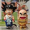 Bandai 2025 Novità: Set di 6 Action Figure Dragon Ball Z, Versione Q di Son Goku, Chi-Chi, Bulma, Puar, Krillin, Oolong, Modelli in PVC, Regalo di Natale