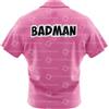 Bandai Camicia Vegeta Badman Rosa Dragon Ball Z, Camicia Hawaiana con Bottoni, Asciugatura Rapida, Abbigliamento per Uomo, Bambino e Donna, Stile Y2k