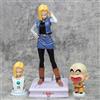 Bandai Statua da Collezione Dragon Ball Super Saiyan Android 18 Edizione Speciale (con Kid Krillin) 30cm - Scultura Testa Anime