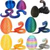 Bandai Set di 6 Decorazioni a Forma di Serpente Stampate in 3D, con Articolazioni Flessibili, Il Miglior Regalo per gli Appassionati di Stampa 3D