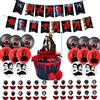 Potdemiel Set Completo per Festa a Tema The Vampire Diaries: Decorazioni per Torte, Striscioni, Palloncini Numerici, Sfondo e Regali