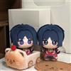 Bandai Genshin Impact Wanderer Scaramouche - Portachiavi in Peluche Mini Carino, Morbido Ciondolo, Souvenir, Regalo di Compleanno per Collezionisti di Anime e Videogiochi