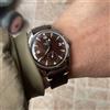 Hruodland Retro Seiko VD78 Orologi al quarzo da uomo in acciaio inossidabile Nero Marrone Cinturino in pelle Orologi da polso BGW-9 C3 reloj hombre