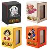 Bandai Scatola Porta Carte Collezionabili ONE PIECE Luffy Zoro con Finestra, Chiusura Magnetica, Porta Mazzo di Carte da Gioco, Organizzatore di Gioielli