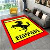 Potdemiel Tappeto Antiscivolo Retrò F-Ferrarii Racing Car Moto per Soggiorno, Camera da Letto, Sala Giochi, Tappetino Decorativo per Casa e Stanza dei Bambini