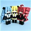 TAKARA TOMY 5 cm 3 Miku Teto Yabe Simpatiche Bambole Pixel Stile Artistico Action Figure Decorazione per Zaino Regali di Compleanno per Fan di Anime Oggetti da Collezione
