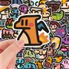Bandai 200 adorabili decorazioni adesive in stile retrò Pokémon per diari, laptop, telefoni e valigie - perfette come regalo per gli amici