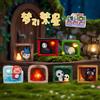 Bandai Anime Hayao Miyazaki Dreams Attract Stars Series Blind Box Micro-Scene Model Desktop Ornament Toys Mystery Box Surprise Fun Gift