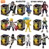 BLOKEES Naruto Ninja 9 Pezzi 5ª Edizione Hatake Kakashi Uchiha Madara Uchiha Sasuke Action Figure Modelli da Collezione Giocattoli Regalo