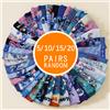 Bandai 5/10/15/20 Calzini unisex primavera/estate con motivo simpatico cartone animato, multifunzionali, morbidi e confortevoli, casual, traspiranti, a gamba dritta