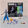 Bandai SHF Dragon Ball Serie Beerus Dio della Distruzione Grande Action Figure da Collezione Pezzo Espositivo Esclusivo Regalo per Ragazzi Scena