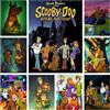 bilibili S-Scooby Doo 5D DIY Pittura Diamantata Completa Quadrata e Rotonda per Decorazione Estetica di Casa, Soggiorno, Camera da Letto, Bar, Regalo per Bambini