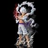 Bandai Statuetta Anime di Luffy Gear 5 da 25cm/9.84in, Figura di One Piece, Statua di Nika Luffy in PVC, Modellino da Collezione, Giocattoli e Regali