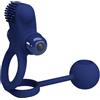 PRETTY LOVE MALE Anello Fallico Vibrante con Plug Pretty Love Remington — Blu