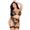 LEG AVENUE SETS Set Lingerie Sexy in Rete Leg Avenue 89359 — Taglia Unica