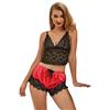 SUBBLIME SETS Lingerie Sexy Subblime Camicia Seta e Pantaloni Pizzo — S/M