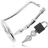 METAL HARD Anello Fallico BDSM con Tappo Uretrale Metal Hard — 45 mm