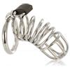 METAL HARD Gabbia di Castità in Acciaio Metal Hard — Anello BDSM