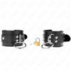 KINK WRIST RESTRAINT Manette BDSM Regolabili Kink — Polsiere con O-Ring 20-28 cm