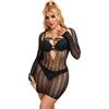 SUBBLIME DRESSES Lingerie Sexy a Rete Subblime — Vestito Taglia Unica, Nero